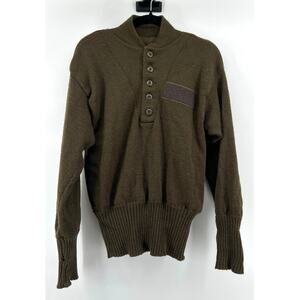 US Navy Wool Submarine Sweater Size XL (42-44) Brown Military Unisex